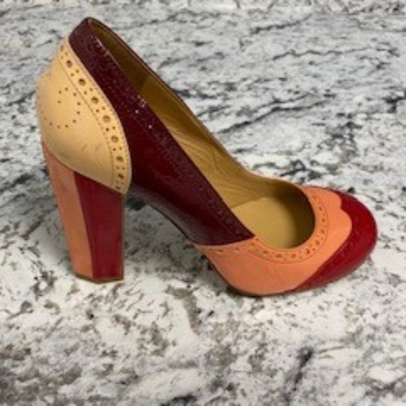 Miu Miu Shoes - Miu Miu Naplak Patch Spectator pumps 36 ½